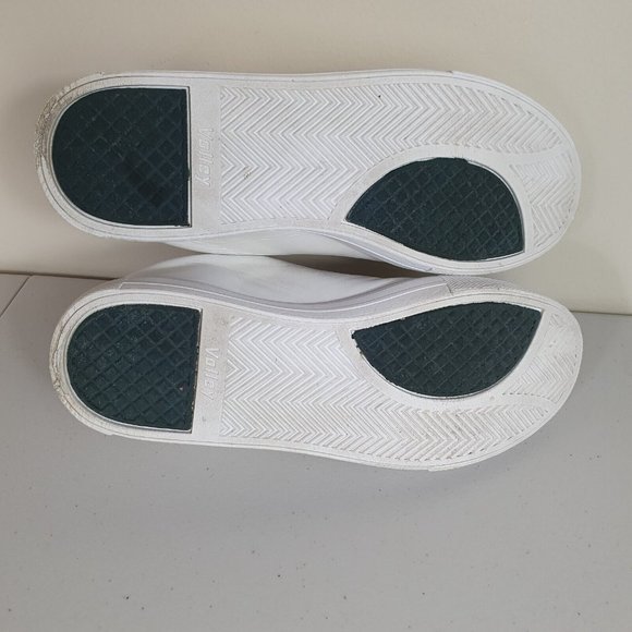 Tony Bianco sneakers white Sze 10 leather lace up volley LOGO good condition - Picture 8 of 9